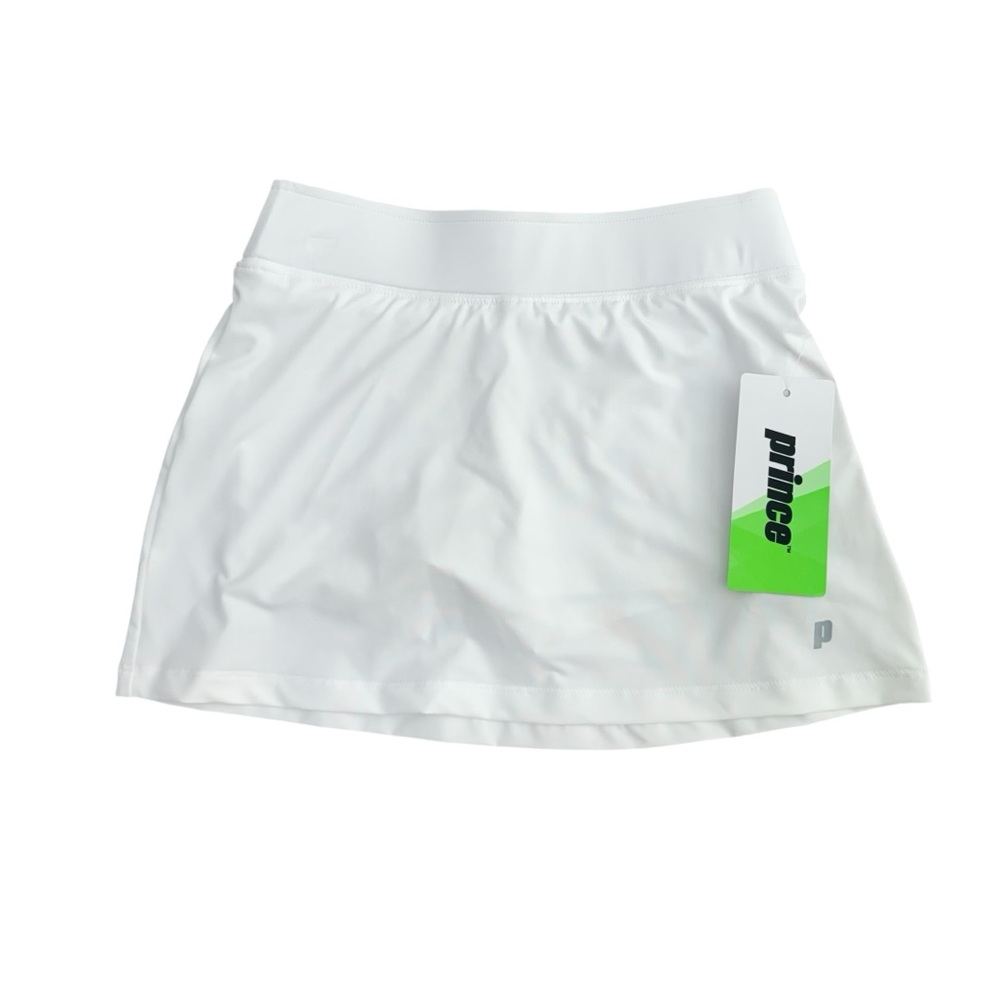 Prince Girls’ Match Core Skort Tennis Youth Size Small White Skirt Spandex NWT
